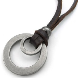 Deft Design Delicate Colors Reliable Quality Titanium Leather Necklace