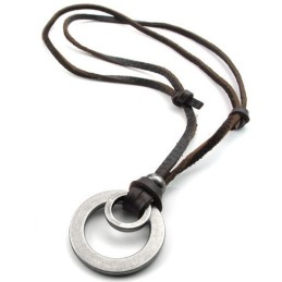 Deft Design Delicate Colors Reliable Quality Titanium Leather Necklace