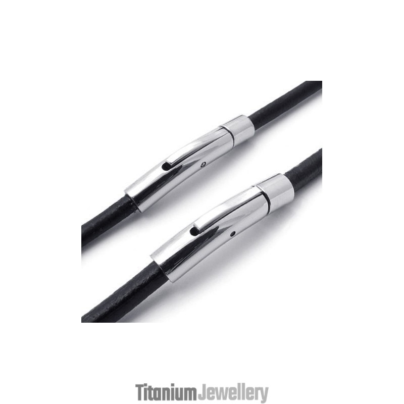 Fashionable Patterns Color Brilliancy Superior Quality Titanium Leather Necklace Fashionable Patterns Color Brilliancy Superior Quality Titanium Leather Necklace