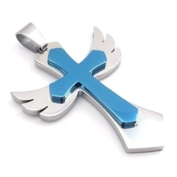 Finely Processed Beautiful In Colors Superior Quality Titanium Cross Pendant