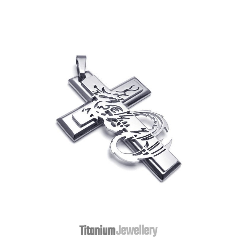 Modern Design Color Brilliancy To Have A Long Story Titanium Cross Pendant Modern Design Color Brilliancy To Have A Long Story Titanium Cross Pendant