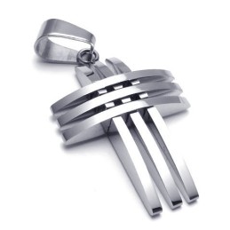 Modern Design Color Brilliancy World-Wide Renown Titanium Cross Pendant