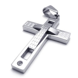 Rational Construction Color Brilliancy Superior Quality Titanium Cross Pendant