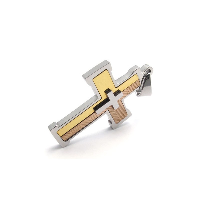 Modern Design Color Brilliancy To Win Warm Praise From Customers Titanium Cross Pendant