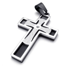 Professional Design Delicate Colors Selling Well All Over The World Titanium Cross Pendant