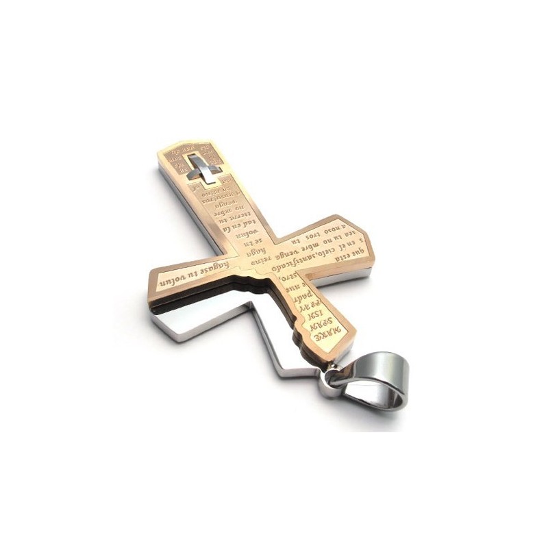 Attractive Design Color Brilliancy Durable In Use Titanium Cross Pendant