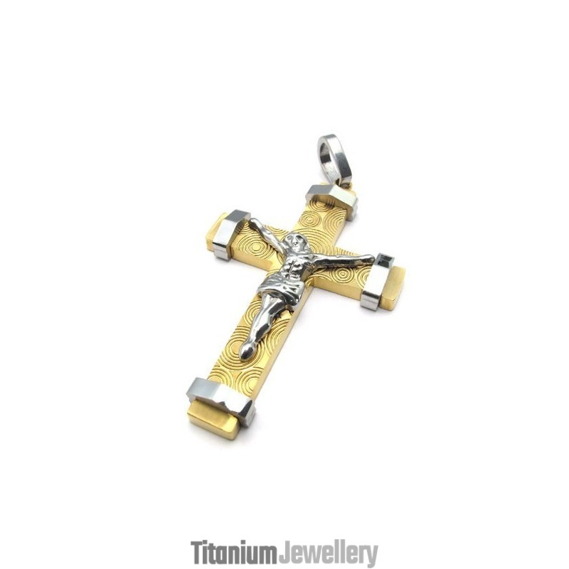 Sophisticated Technology Color Brilliancy Dependable Performance Titanium Cross Pendant