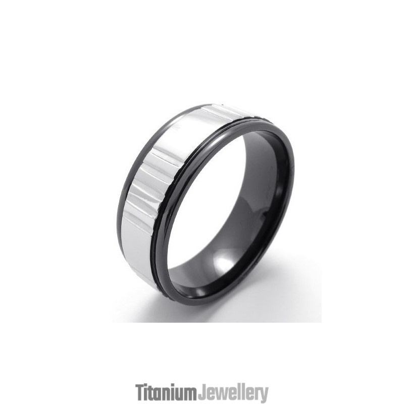 Skillful Manufacture Color Brilliancy High Quality Titanium Ring